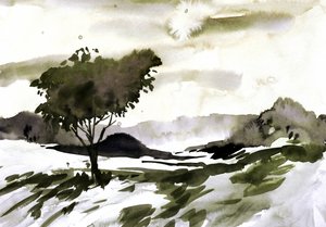 Lone Tree tájképe