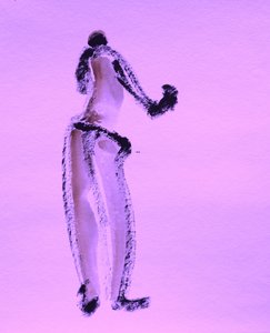 Lila gesztusfigura alkotó: Santhosh ch