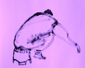 Guggoló emberi alak