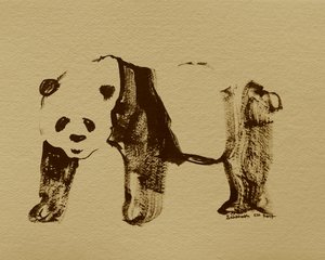 Stilizált pandarajz alkotó: Santhosh ch