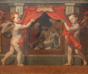 Pietà két kerubbal, 1576 körül.