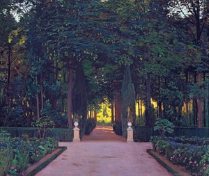 Gardens at Aranjuez, Rusinol, James (1861-1931). Olaj, vászon, 1899 körül. Méretek: 117x139 cm. Ablo kollekció