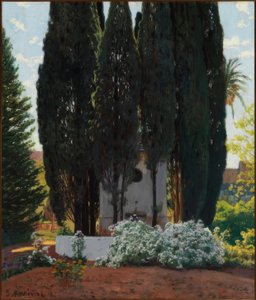 A ciprusok szökőkútja alkotó: Santiago Rusiñol