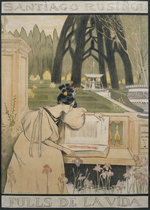 Az élet elhagyja poszter alkotó: Santiago Rusiñol