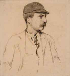 Genís Muntaner portréja alkotó: Santiago Rusiñol