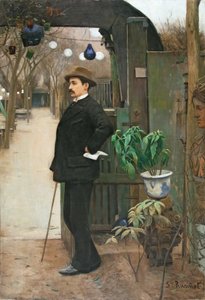 Miquel Utrillo portréja alkotó: Santiago Rusiñol