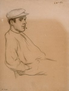 Egy férfi portréja alkotó: Santiago Rusiñol