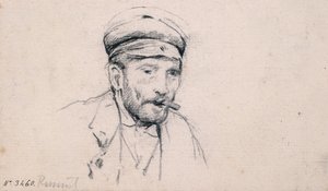 Férfi tanulmány alkotó: Santiago Rusiñol