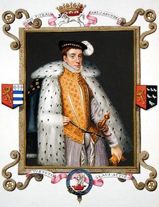 Henry Fitzalan (kb. 1511-80) Arundel 12. grófjának portréja az Erzsébet királynő udvarának emlékirataiból, 1825-ben (akvarell és gouache papíron) alkotó: Sarah Countess of Essex
