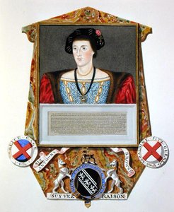 Sir Anthony Browne (1500-48) portréja az Erzsébet királynő udvarának emlékirataiból, 1825-ben (akvarell és gouache, papíron) alkotó: Sarah Countess of Essex