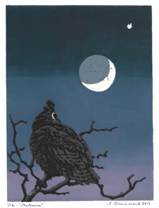 Nocturne, 2019 (Linómetszet)