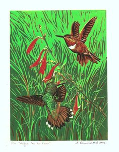 Rufus Pas de Deux, 2016 (Linómetszet )