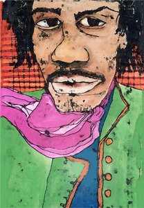 Hendrix (tinta papíron) 2020 alkotó: Sarah Thompson Engels