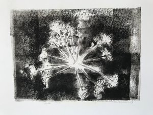 Egyenes E, 2020, (Monoprint) alkotó: Sarah Thompson-Engels
