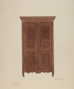 Ruhásszekrény, c. 1939. alkotó: Sarkis Erganian