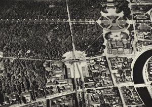 Berlin: Brandenburgi kapu, légifelvétel; Brandenburgi kapu repülőgépről nézve (f/w fotó)