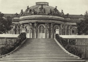 Potsdam, Sanssouci kastély; Sanssouci palota (f/w fotó) alkotó: Sasha Stone