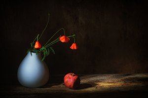 Melankolikus pipacsok és gránátalma alkotó: Saskia Dingemans