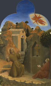 Szent Ferenc megbélyegzése a Borgo del Santo Sepolcro oltárképről, 1437-1444