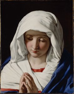 A Szűz imádságban, 1640-es évek. alkotó: Sassoferrato