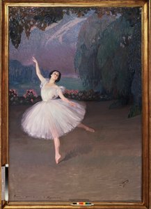 Tamara Karsavina balerina (1885-1978) a Sylphide balettben (a Sylphide baletthez)