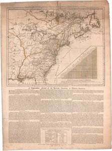 A Map of North America - Revolutionary War 