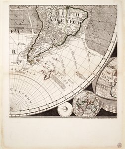 A világ új és helyes térképe (metszet), 1774 körül (színes metszet)