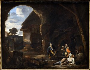 A házalók étkezése alkotó: Sébastien Bourdon