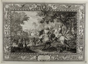 A spanyol hadsereg veresége a brugge-i csatorna közelében XIV. Lajos király csapatai által 1667