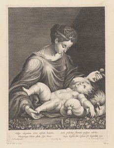 Mária gyermekével alkotó: Sébastien Vouillemont