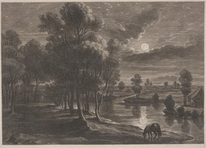 Holdfényes folyó táj alkotó: Schelte Adams Bolswert, after Sir Peter Paul Rubens