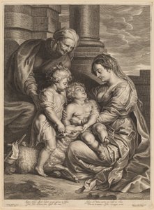 A Szűz és a Gyermek Szent Annával és Szent Jánossal alkotó: Schelte Adams Bolswert, after Sir Peter Paul Rubens