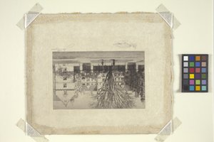 Épület a Yale Egyetem campusán (rézkarc) alkotó: School American