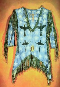 "Ghost dance" ruha, Arapaho Tribe (backbőr)