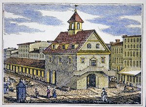 Philadelphia régi udvarháza (színes litó) alkotó: School American