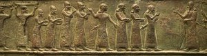 Balawat kapuk az ókori Asszír Birodalomból (alacsony dombormű) alkotó: School Assyrian