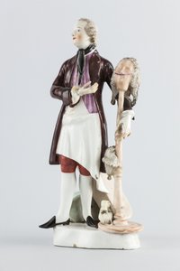 Stylist, férfi figura (porcelán)