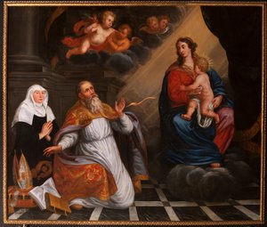 Szent Ágoston a Szent Mária imádatában. 1692 (festmény)