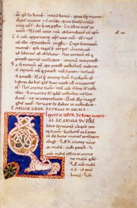 Miniatűr ószövetségi oldal. 13. század. Carolingian volt. Trivulziana Könyvtár, Milánó.
