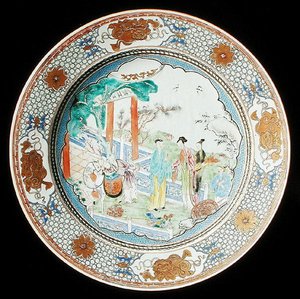 Famille rose töltő, 1730 körül (porcelán) alkotó: School Chinese