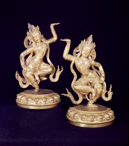 Bodhiszattva, Husante figurák párja alkotó: School Chinese