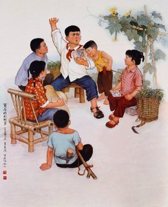 "Dicsőséges vezető, határtalan kapacitás", propagandaplakát a kulturális forradalom idejéből. alkotó: School Chinese