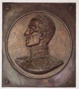 Simon Bolivar, dombormű alkotó: School Colombian