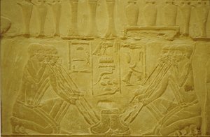 Ókori Egyiptom, falfaragás, Aranyat olvasztó ékszerészek, Merereuka Mastaba/Sírkamra, 6. din, Szakkara, Egyiptom (fotó) alkotó: School Egyptian