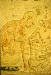 Ókori Egyiptom, falfestmény, Petosiris sírja, Tuna el Gebel, Kr. e. 300, szobrász (fotó) alkotó: School Egyptian