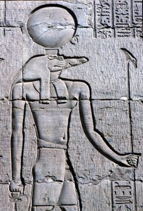 Ókori Egyiptom, Falfestmény/fafaragás, Sebek ankh-t tartva alkotó: School Egyptian
