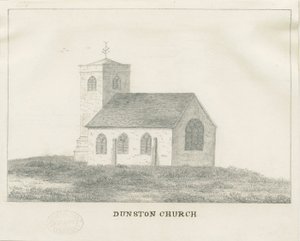 Dunston Church: ceruzarajz, nd [?XIX. század] (rajz) alkotó: School English