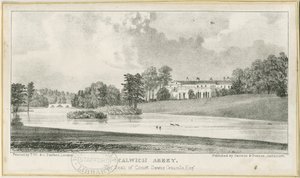 Ellastone – Calwich Abbey: litográfia, nd [1839 körül] (nyomtatott) alkotó: School English