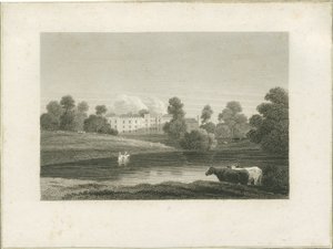 Enville Hall: metszet, és [?18. század vége] (nyomtatás) alkotó: School English