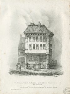 Lichfield – Dr. Johnson szülőhelye: litográfia, és [19. század] (nyomtatott) alkotó: School English